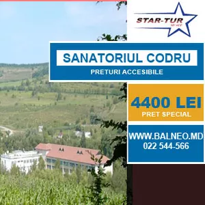 Sanatoriul Nufarul Alb incepind cu 4400 LEI!